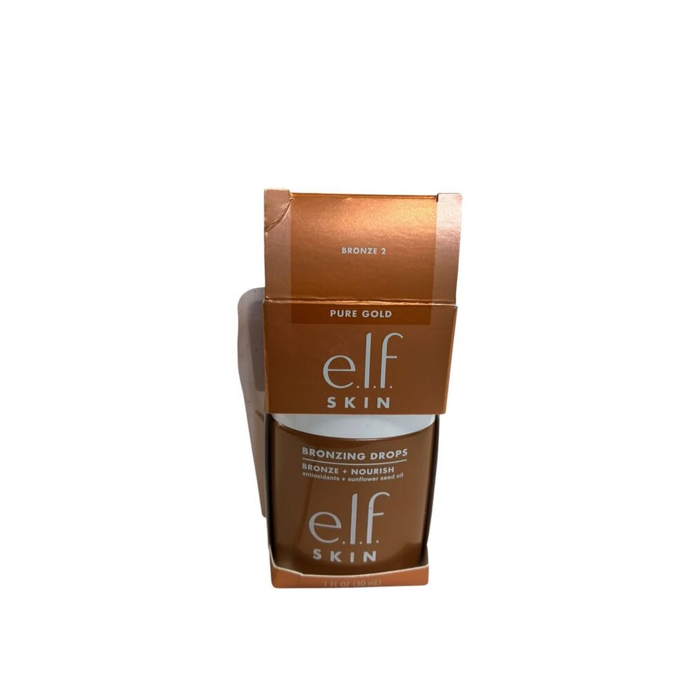 e.l.f. Skin Bronzing‎ Drops Bronze 2 Pure Gold Glow Booster NEW